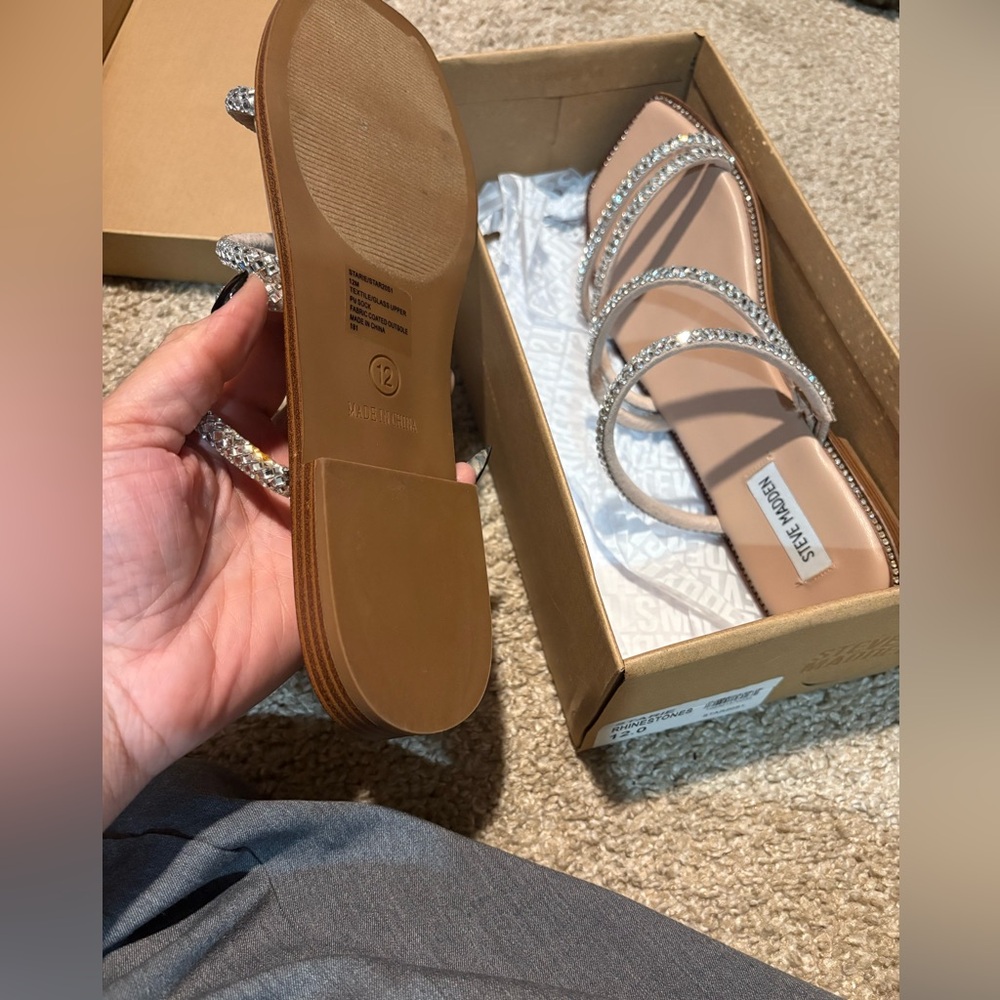 Steve Madden Women's Sandals with Rhinestone Straps
